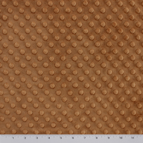 MINKY DOT - 58/60" CARAMEL