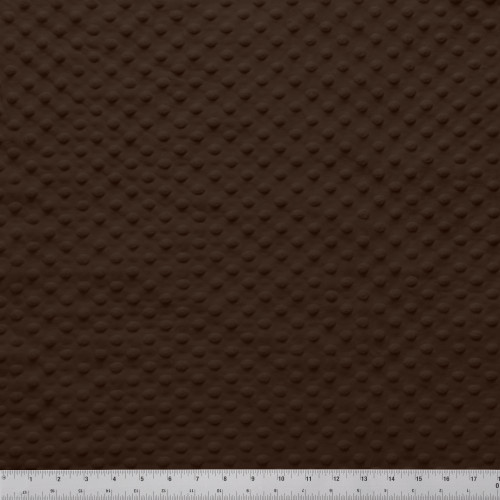 MINKY DOT - 58/60" CHOCOLATE