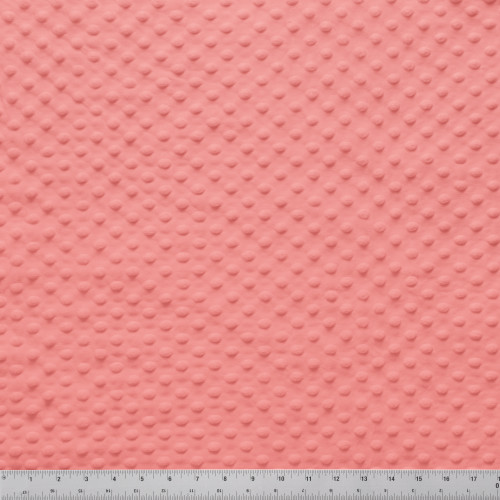MINKY DOT - 58/60" CORAL