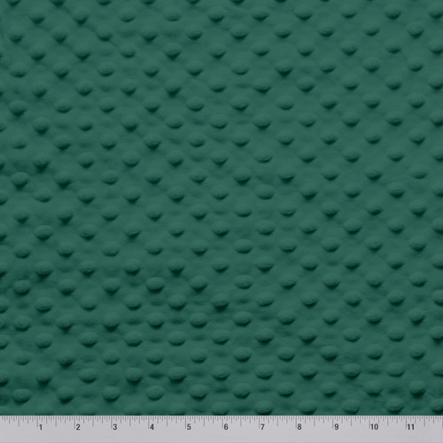 MINKY DOT - 58/60" FOREST GREEN