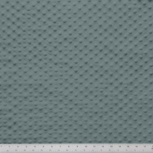 MINKY DOT - 58/60" GRAY