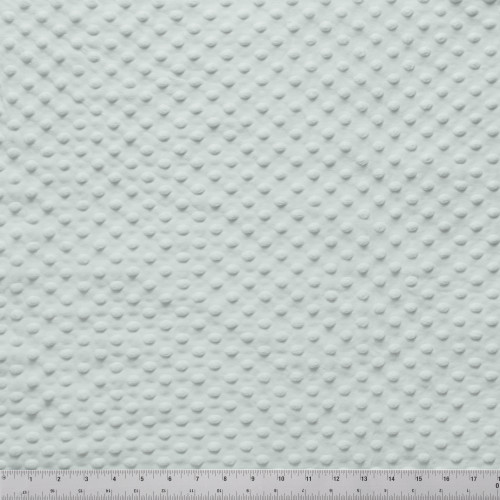 MINKY DOT - 58/60" SILVER