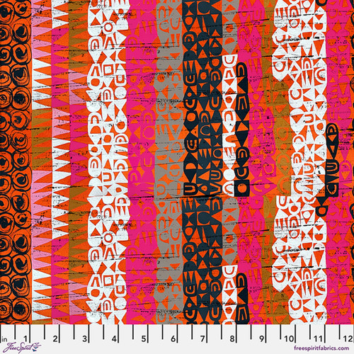 Textured Stripe - Orange || Tales From the Forest