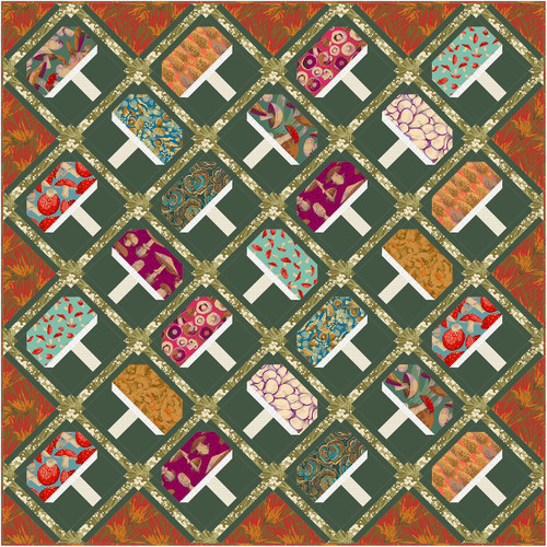 Martha Negley - Mushroom Medley Quilt