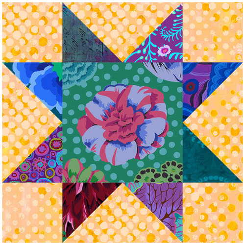 25th Anniversary - Sawtooth Star Block