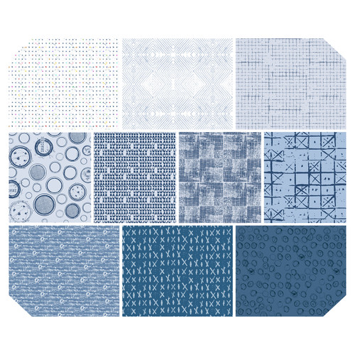 Stamped Blueprint - Half Yard Pack || Stamped Blueprint