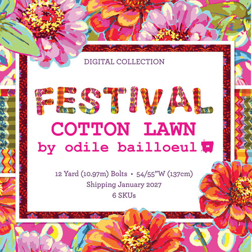 Festival Cotton Lawn by Odile Bailloeul