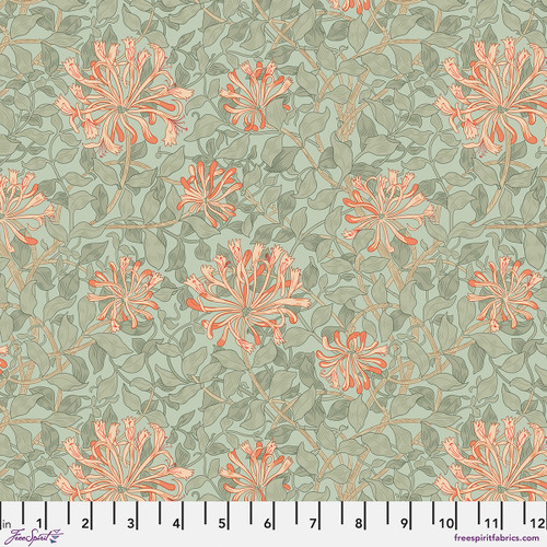 Honeysuckle - Coral|| May Morris