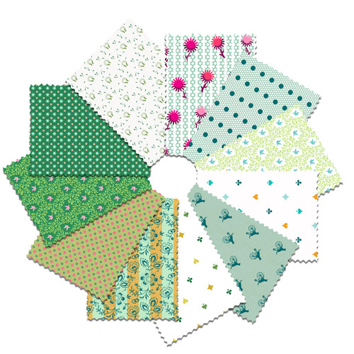 Old Quilts Fat Quarter - Green || Old Quilts, New Life