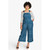 Distressed Diamonds - Denim || Stamped Blueprint Cotton Duck