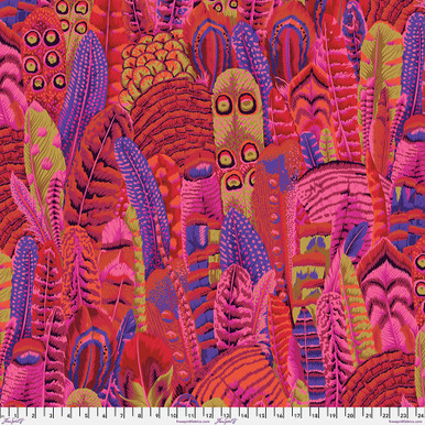 FreeSpirit Fabrics | Feathers - Red| Kaffe Fassett Collective