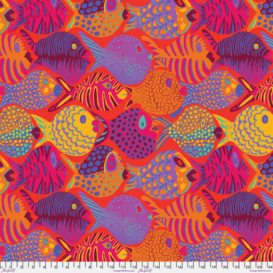 FreeSpirit Fabrics | Shoal - Tomato| Kaffe Fassett Collective
