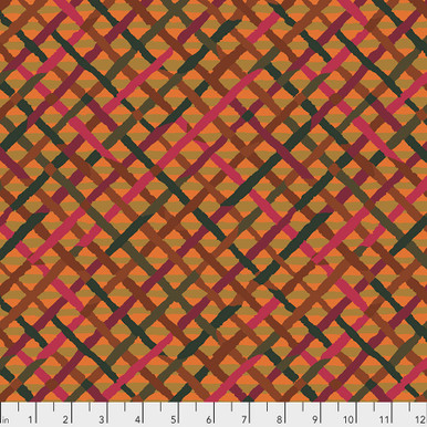 FreeSpirit Fabrics | Mad Plaid - Rust | Kaffe Fassett Collective