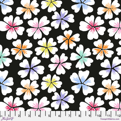 Kaffe Fassett Collective February 2024 | Petals - Black | Kaffe