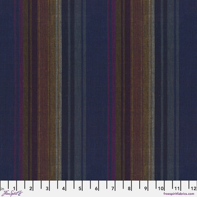 Exotic Stripe - Midnight || Woven Stripes - FreeSpirit Fabrics