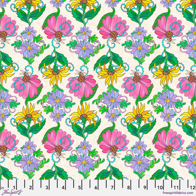 Spring Floral - Cream || Fruitopia - FreeSpirit Fabrics