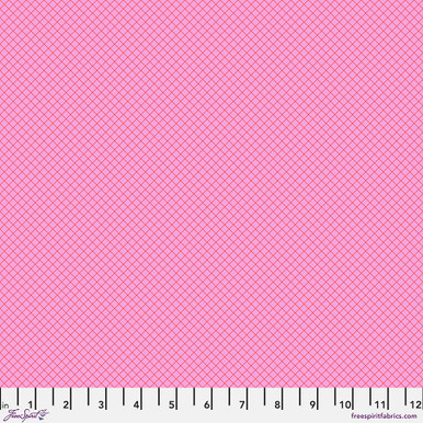 On the Grid - Bubblegum || Tula Pink True Colors - FreeSpirit Fabrics