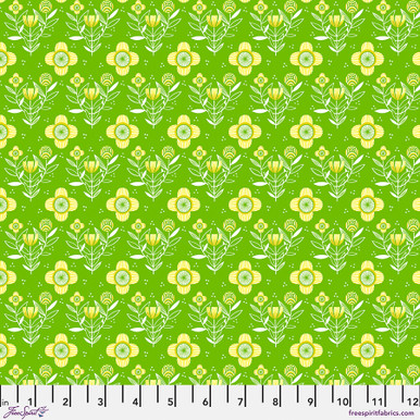 Always Flowers - Green || What the Birds said - FreeSpirit Fabrics