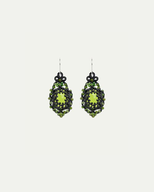 LYRA CHROME DIOPSIDE EARRINGS