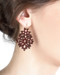 INFANTA EARRINGS - Burgundy - model closeup