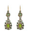 Eloise frivolite earrings with tourmaline gemstones, perfect holiday gift for her