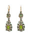 Eloise frivolite earrings with tourmaline gemstones, perfect holiday gift for her