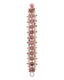 rodochrosite, tourmaline, quartz rose bracelet - melody rose - product closeup