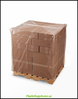 Clear Gusseted Bags on a Roll 2 mil  54X44X132X002 30/RL  #10545  ITEM NO / SKU