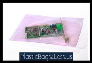 Pink Antistatic Bags Amine-free 4 mil  4X6X004 AMINE FREE     #12110  Item No./SKU