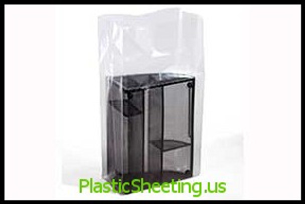 Gusseted Poly Bags 3 mil  8X3X15X003 1000/CTN  #1695  Item No./SKU