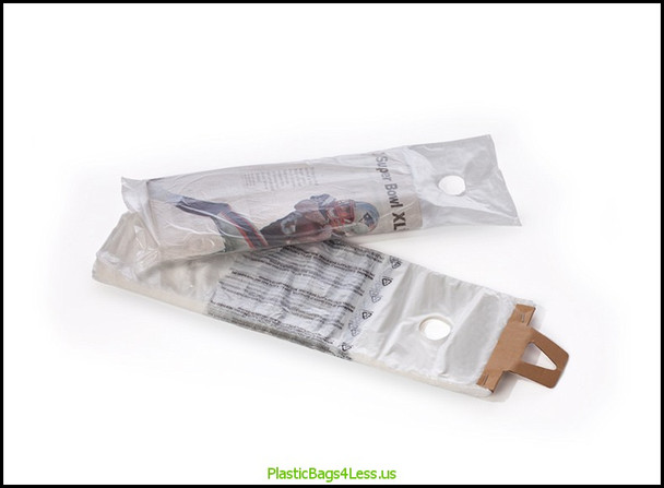 Clear High-Density Newspaper Bags 0.4 mil HD 5.5X16 W/HOLE 1.5"  #6645  ITEM NO / SKU