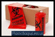 Healthcare Liners - Biohazard, Infectious Waste 40x46x0013, 10Bags/Roll 10Rolls 100Bags/Case, LLD Infect/Bio Liners Red Coreless  #5871  Item No./SKU