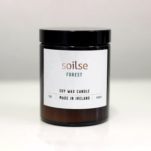 Soilse - Apothecary Amber Jar Candle – Forest - Bluebell, Balsam, Oak Moss, White Cedar