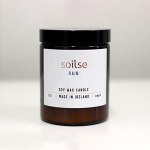 Soilse - Apothecary Amber Jar Candle – Rain Soilse - Apothecary Amber Jar Candle – Rain