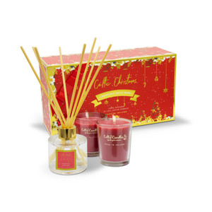 Celtic Candles Organic -CINNAMON & WINTER BERRIES MINI GIFT SET