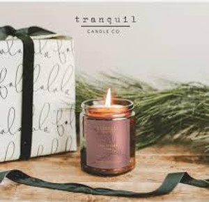 Tranquil Candle Co - Amber Candle - Medium Amber Christmas Tree Candle Tranquil Candle Co - Amber Candle - Medium Amber Christmas Tree Candle