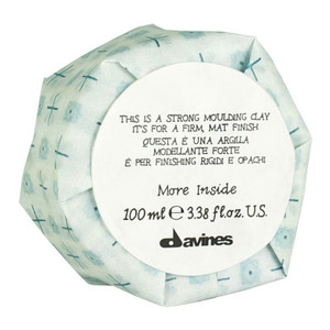 Davines More Inside This is a Strong Moulding Clay for a firm mat finish Davines More Inside This is a Strong Moulding Clay for a firm mat finish