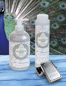 Nesti Dante Luxury liquid Platinum Soap-Pump Dispenser 500ml Nesti Dante Luxury liquid Platinum Soap-Pump Dispenser 500ml