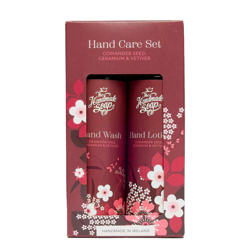 The Handmade Soap Company Hand Wash & Lotion Set - Coriander Seed, Geranium & Vetiver | 2 x 250ml