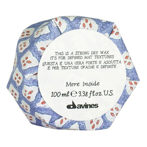 Davines More Inside This is a Strong Dry Wax for defined strong textures