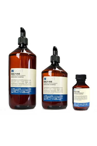 INSIGHT - Daily Use - Energizing Shampoo - Suitable for frequent use, thanks to its delicate formula. It restores vitality to the hair, leaving it soft and shiny.
