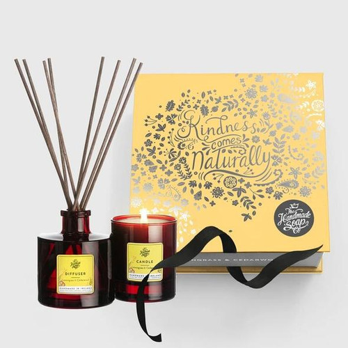 The Handmade Soap Company -  Limited Edition Indulgent Candle & Diffuser set - Sweet Orange ,Frankincense & Basil
