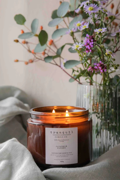 Tranquil Candle Co - Large Amber Candle - Citrus Clove