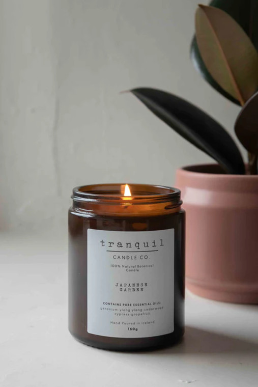 Tranquil Candle Co -  Amber Candle - Lavender & Eucalyptus