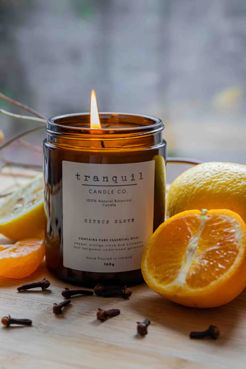 Tranquil Candle Co -  Amber Candle - Citrus Clove