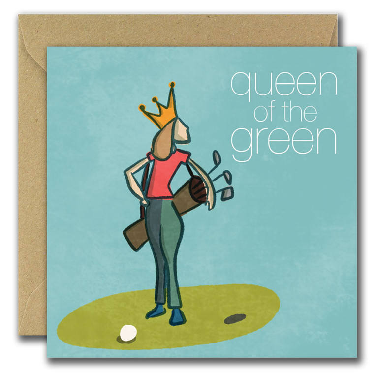 She Designs He prints -Say Something Nice - Queen of the Green