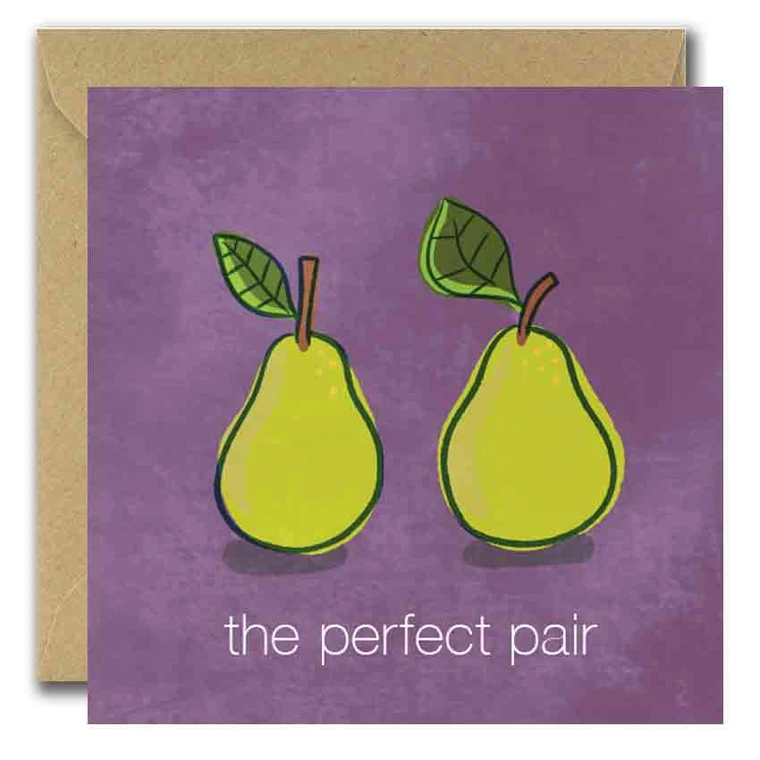The Perfect Pair - Wedding Card