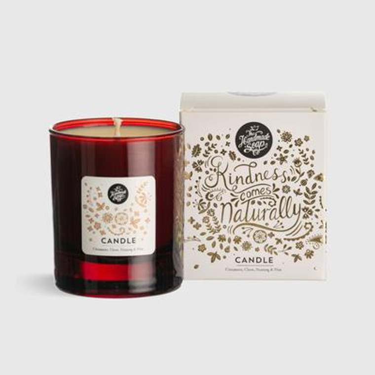 The Hand made Soap Company - WINTER SOY CANDLE - CINNAMON, CLOVE, NUTMEG + PINE