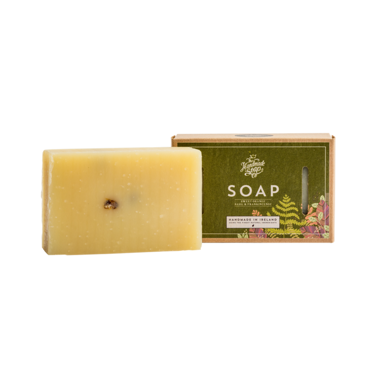 The Hand Made Soap company - Soap Bar - Sweet Orange, Basil & Frankincense