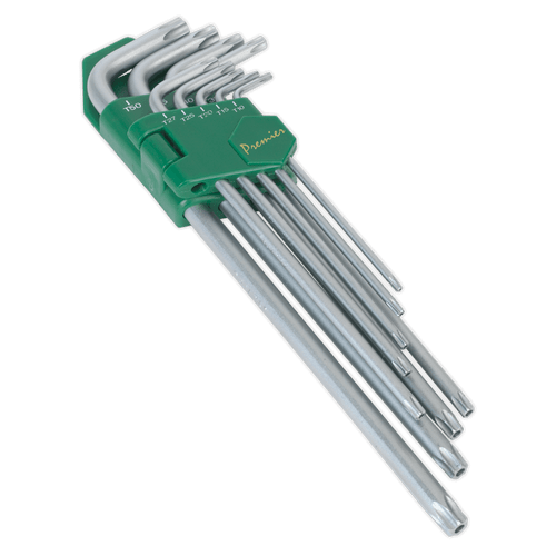 Sealey AK7163 Security TRX-Star Key Set 9pc Extra-Long